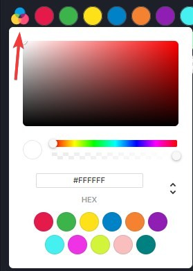 hexadecimal color option