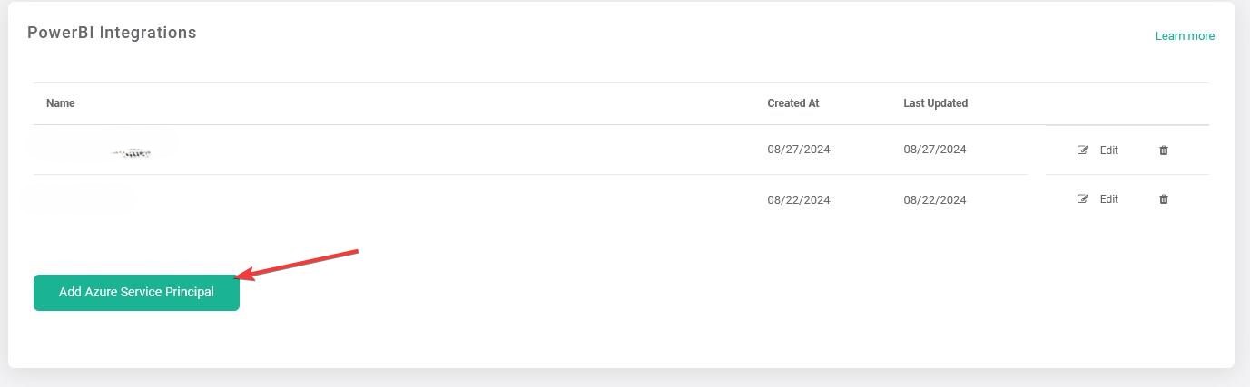 how to add service principal in optisigns