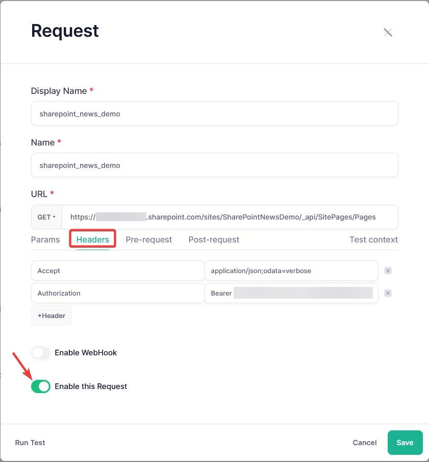 api gateway enable this request