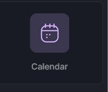 widget de calendário