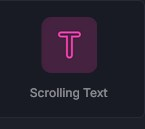 widget de texto desplazable