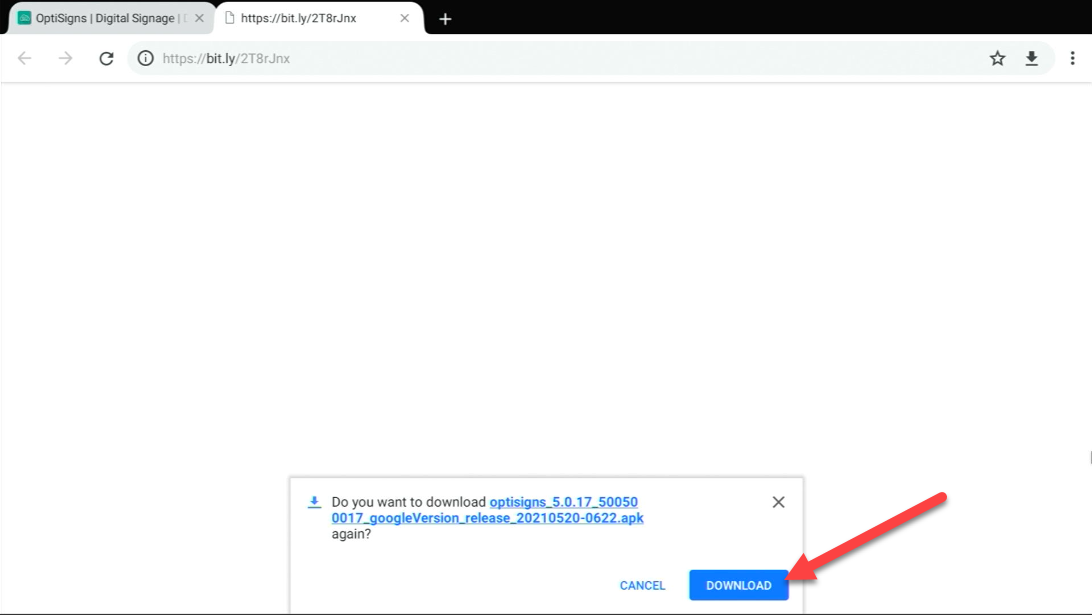 confirm download