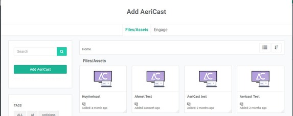 lägg till aericast för aericast-widget