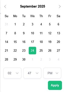 calendar end time
